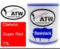 Preview: Daewoo, Super Red, 73L: 1L Lackdose, von ATW Autoteile West.